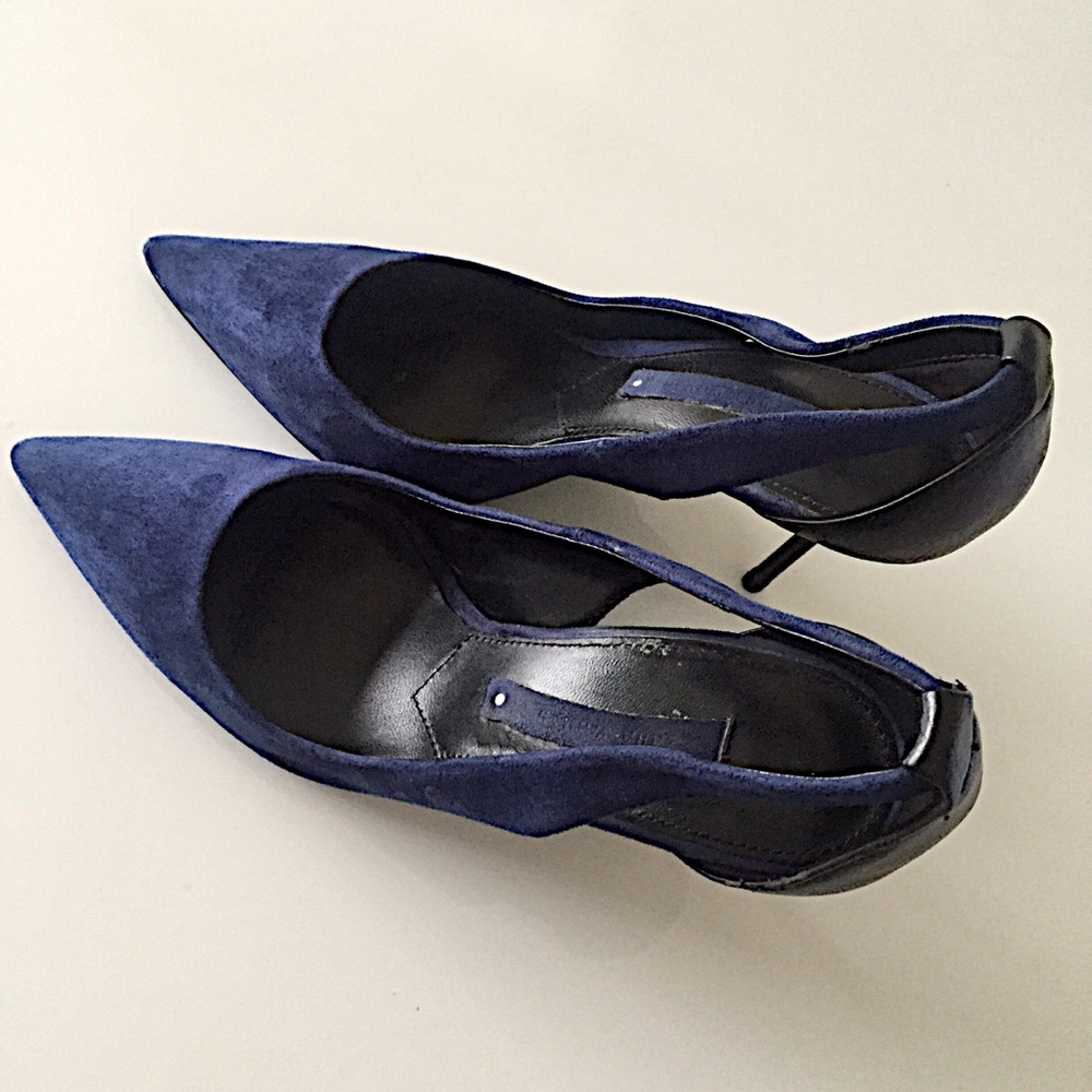 FABULOUS BLUE SUEDE/LEATHER HIGH HEELS *SOLD ON ANOTHER PLATFORM* Not available - Picture 7 of 8